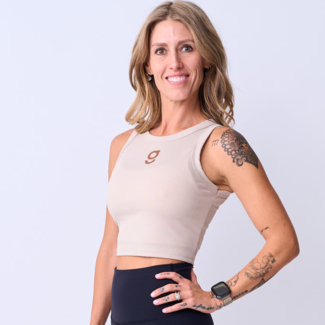 G Crop Tank - Tan