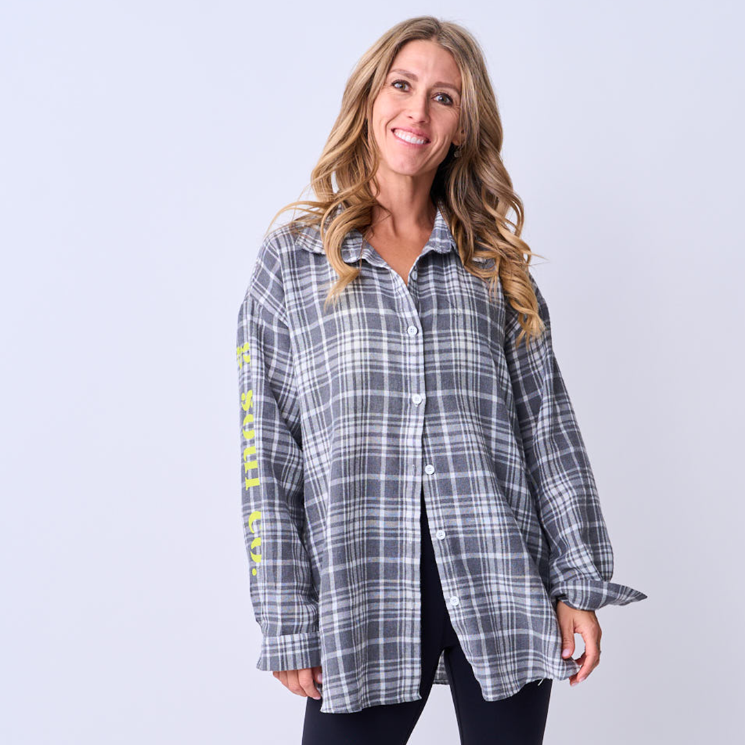 Neon Yellow G Flannel