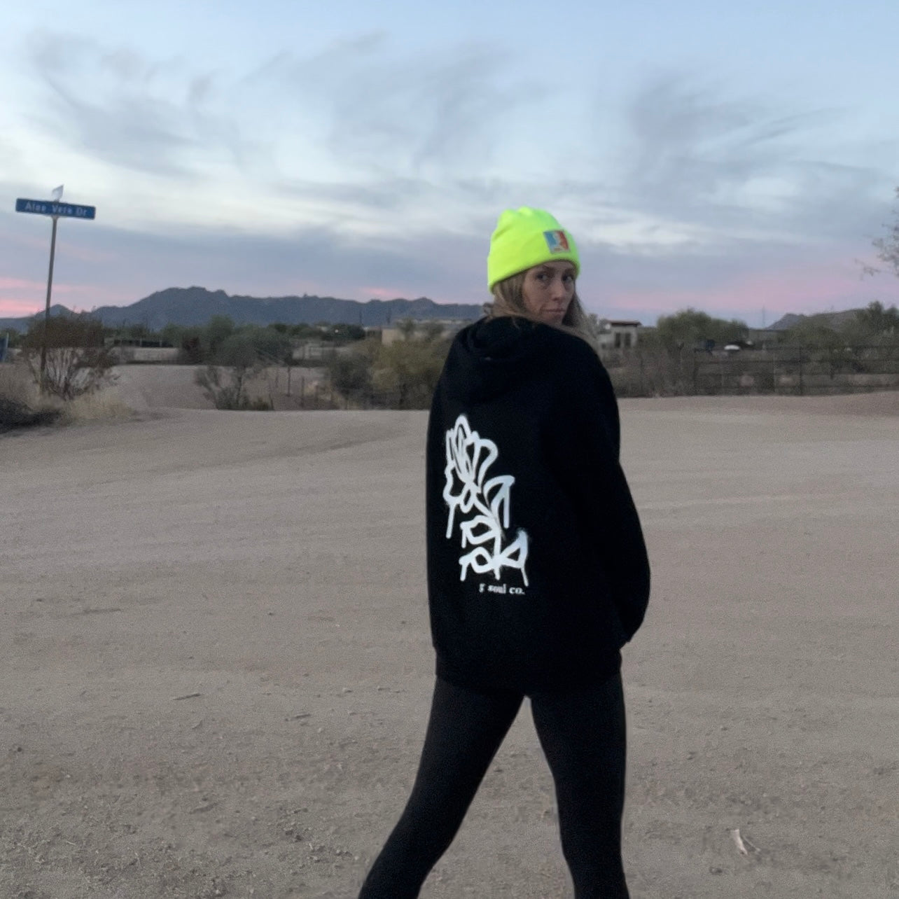 Graffiti Rose Sweatshirt