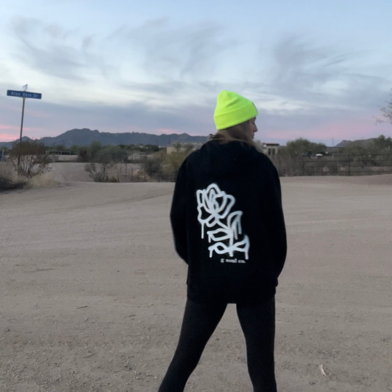 Graffiti Rose Sweatshirt