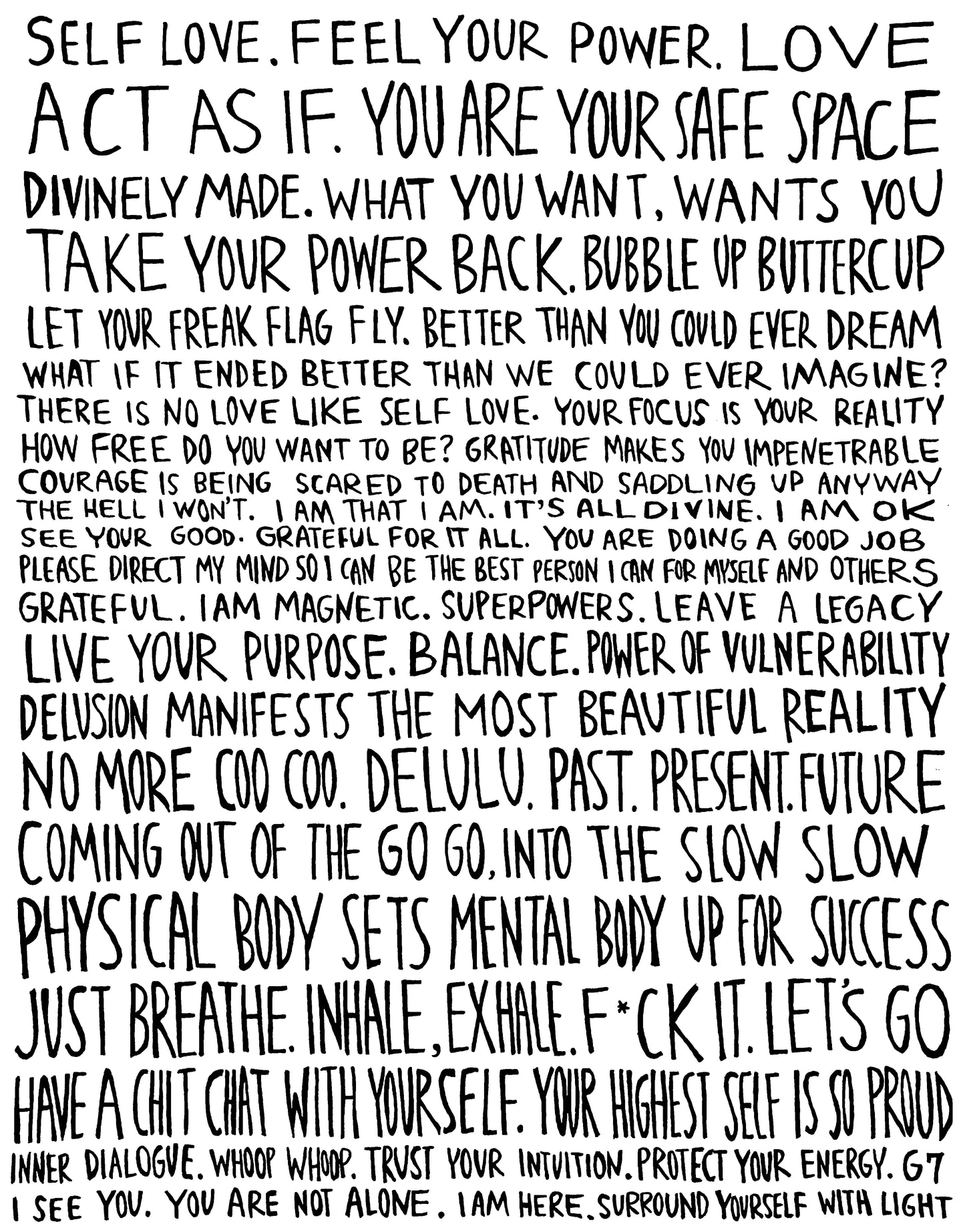 Words To Live By Set - Bottom