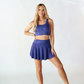 Sporty Skirt Set Purple - Top