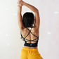 Strappy Tank Bra - Black