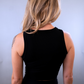 G Crop Tank - Black