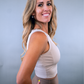G Crop Tank - Tan