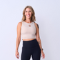 G Crop Tank - Tan