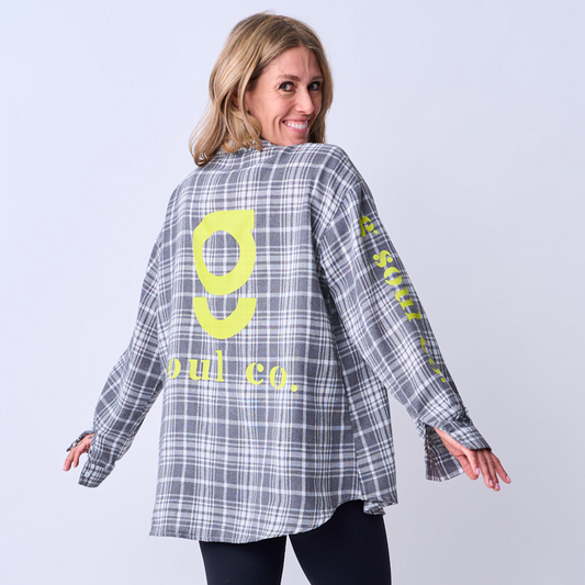 Neon Yellow G Flannel