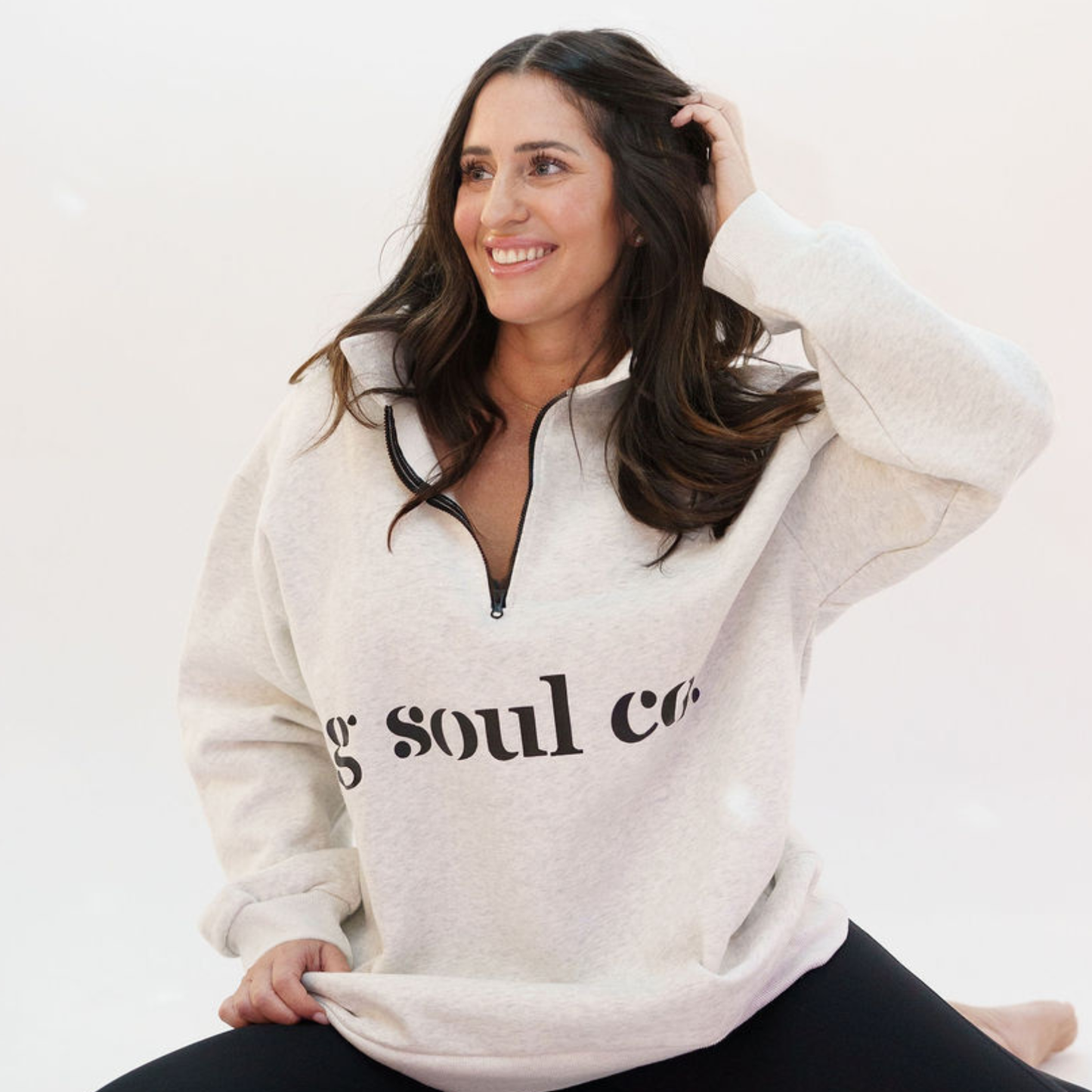 The Aspen Half Zip Sweatshirt