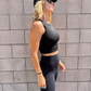G Crop Tank - Black