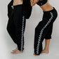 Checkered Side Stripe Sweatpants