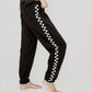 Checkered Side Stripe Sweatpants