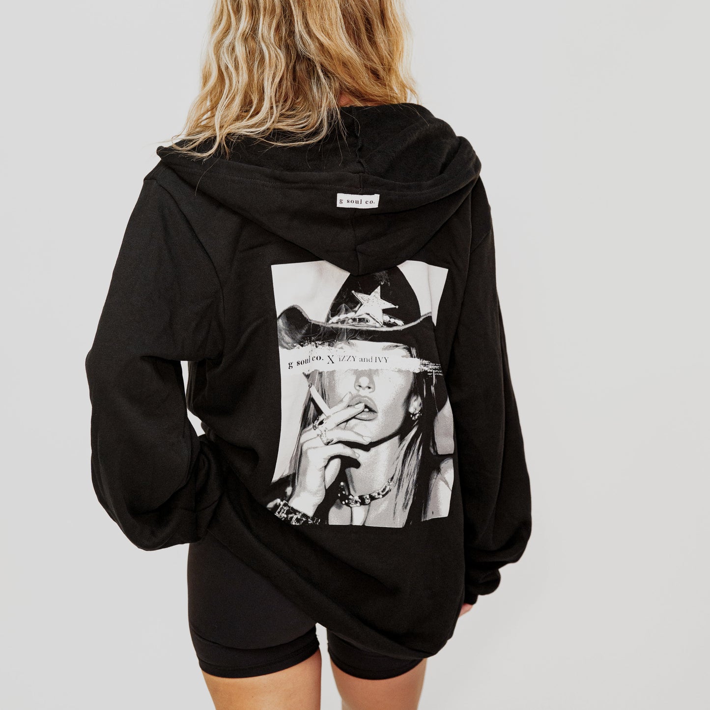 Denim Star Cowgirl Zip-Up Hoodie