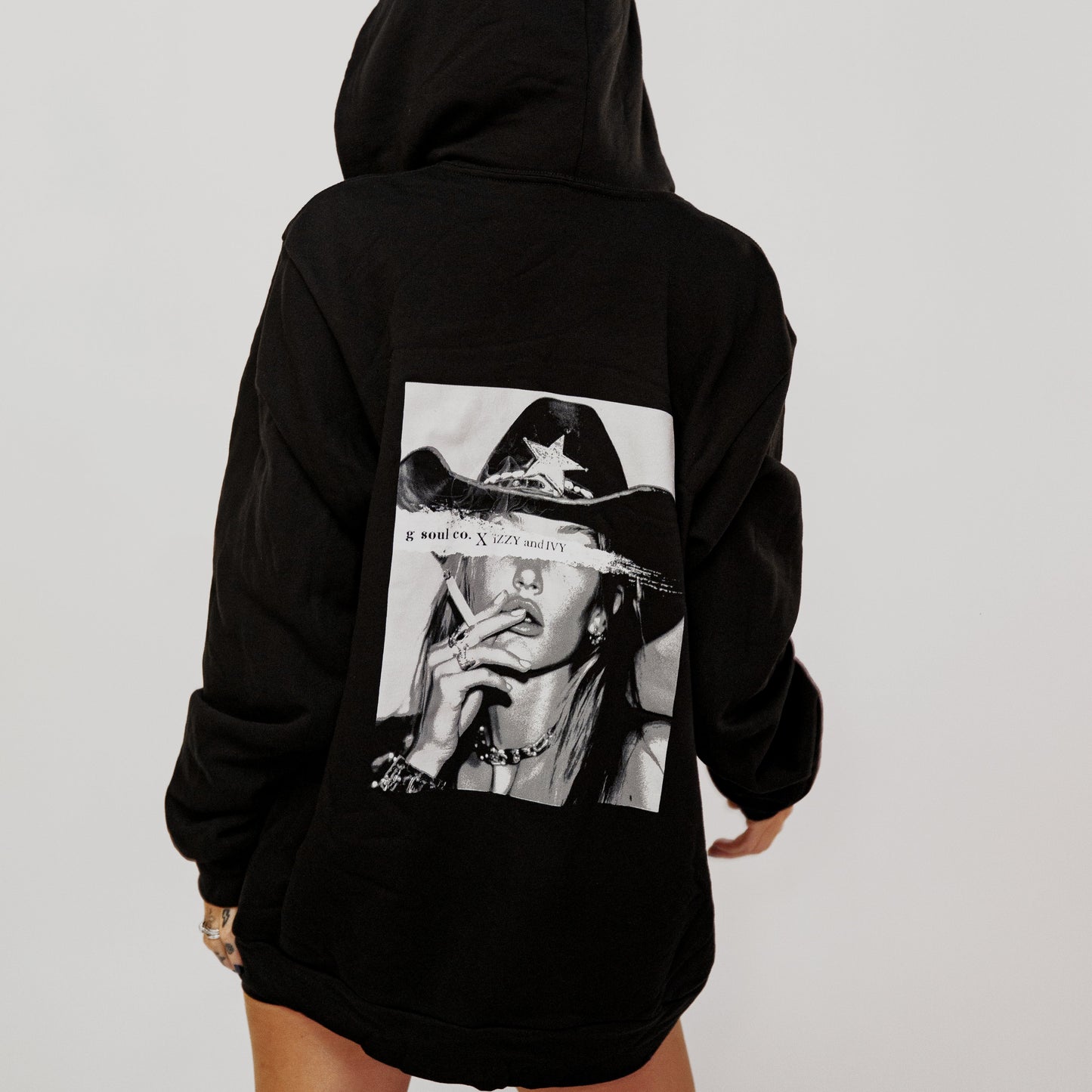 Denim Star Cowgirl Zip-Up Hoodie